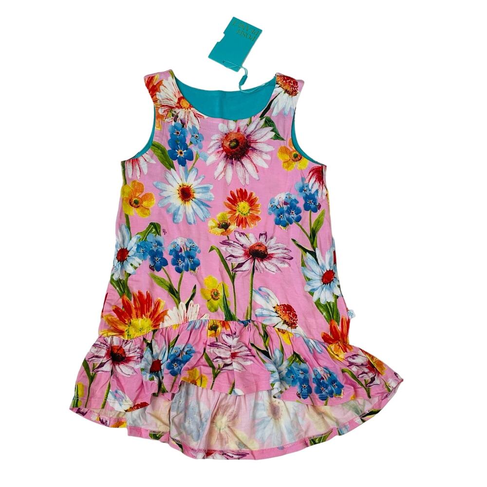 NWT Posh Peanut Size 8Y Kaileigh Basic Sleeveless Hi Low Dress